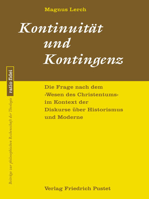 cover image of Kontinuität und Kontingenz